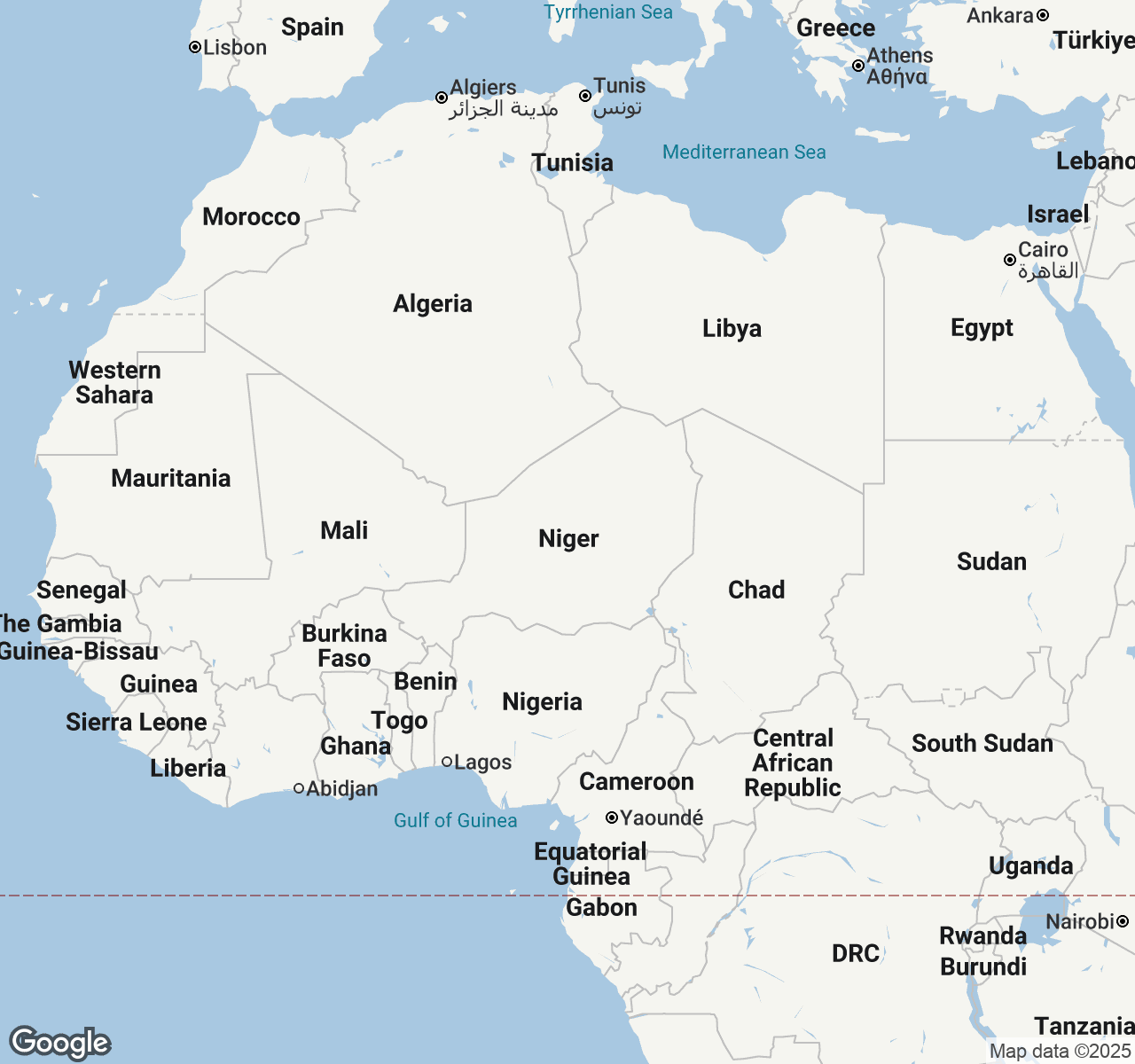 Map of Niger