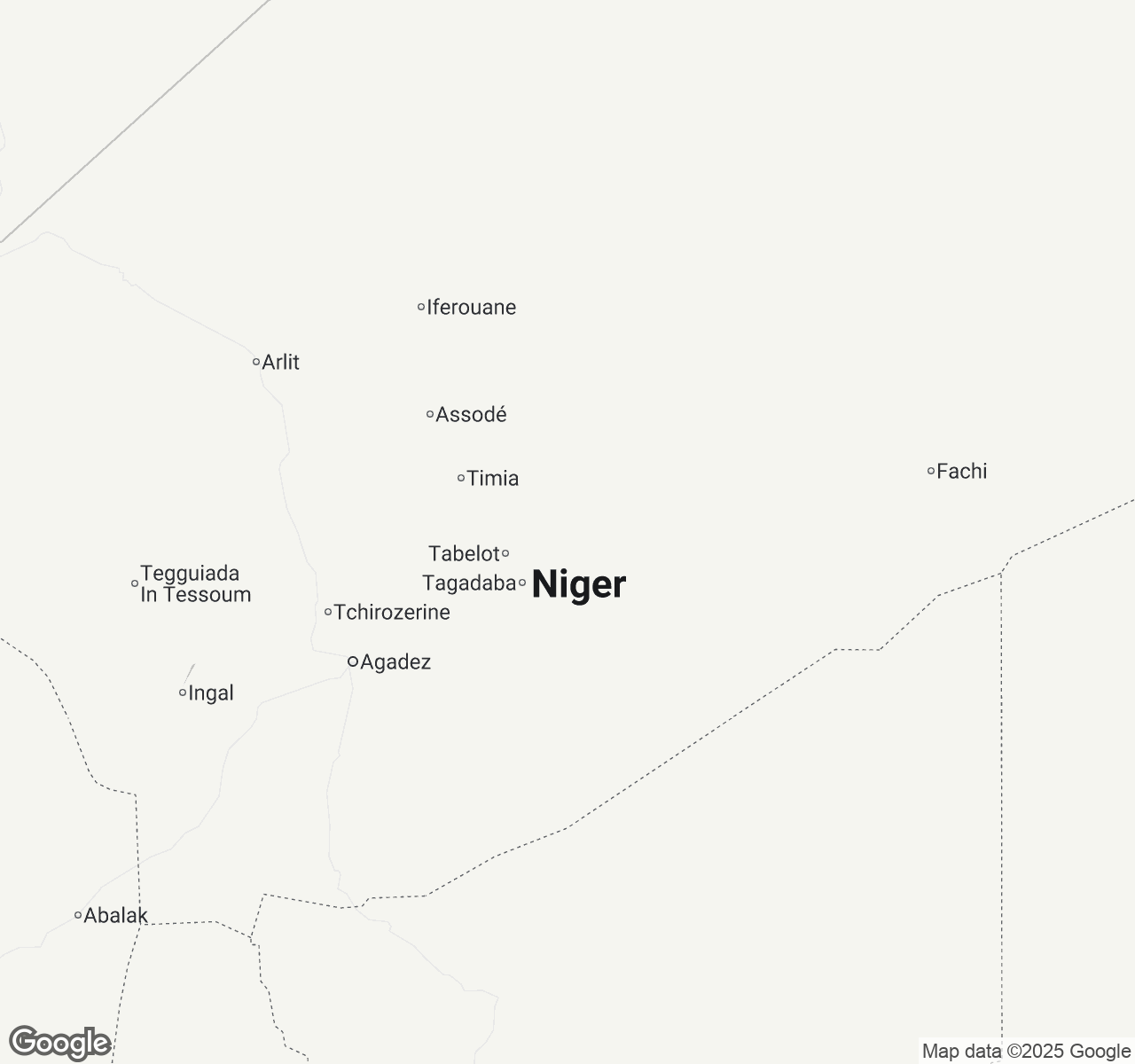 Map of Niger